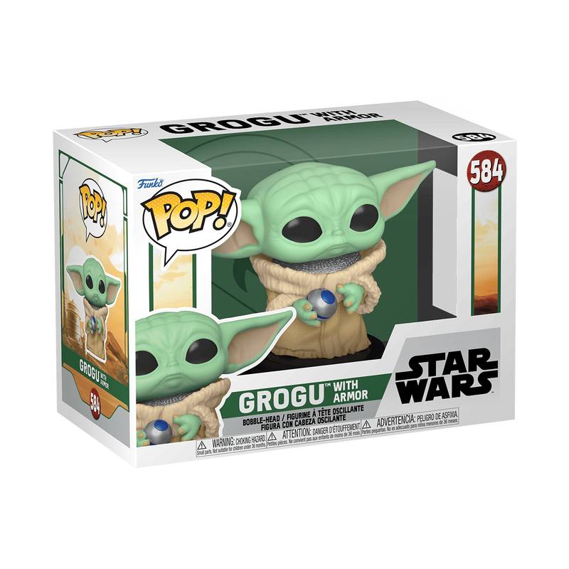Фигурка Funko POP! GROGU WITH ARMOR / ФАНКО ПОП МАНДАЛОРЕЦ - ГРОГУ, рис. 2