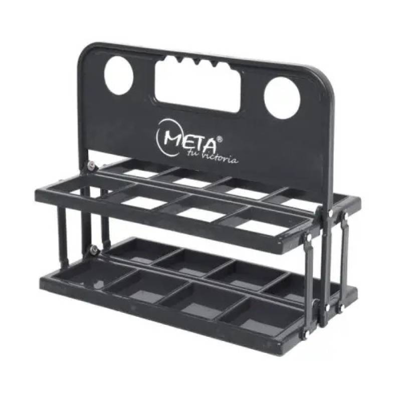 Контейнер пластиковий для пляшок Meta 8 Bottle Carrier Plastic Foldable чорний Уні OFSM 2110008251, рис. 0