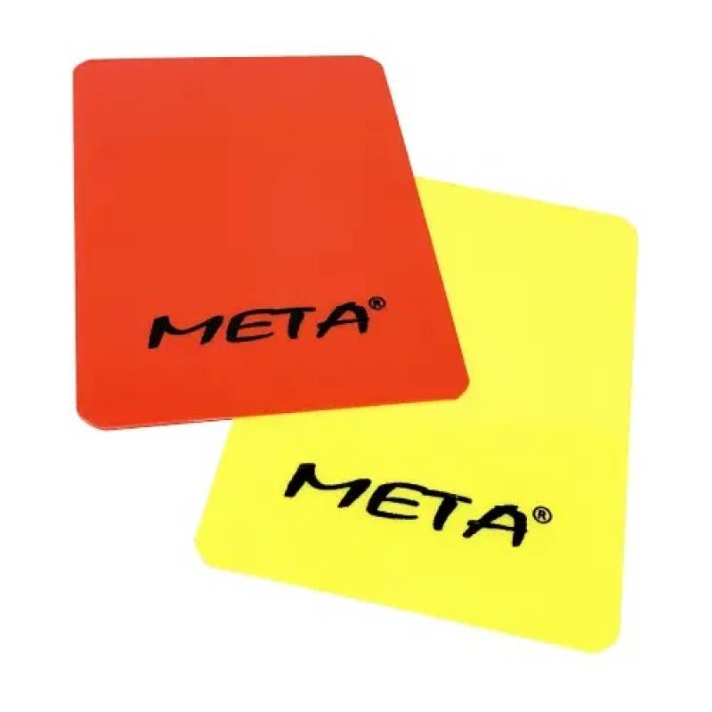 Набор карт рефери Meta Referee card set желтый, красный Уни 12х9 см 1910003200, рис. 0