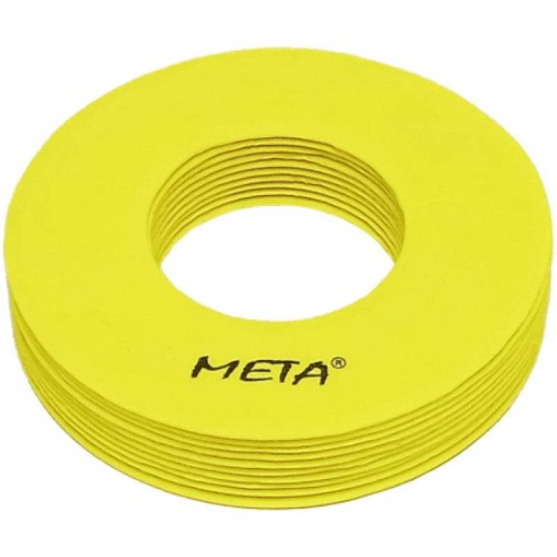 Набір плоских фішок з отворами Meta Flat Marker with hole Set Of 10 жовтий Уні 19 см 2102005004, рис. 0