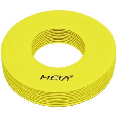Набір плоских фішок з отворами Meta Flat Marker with hole Set Of 10 жовтий Уні 19 см 2102005004