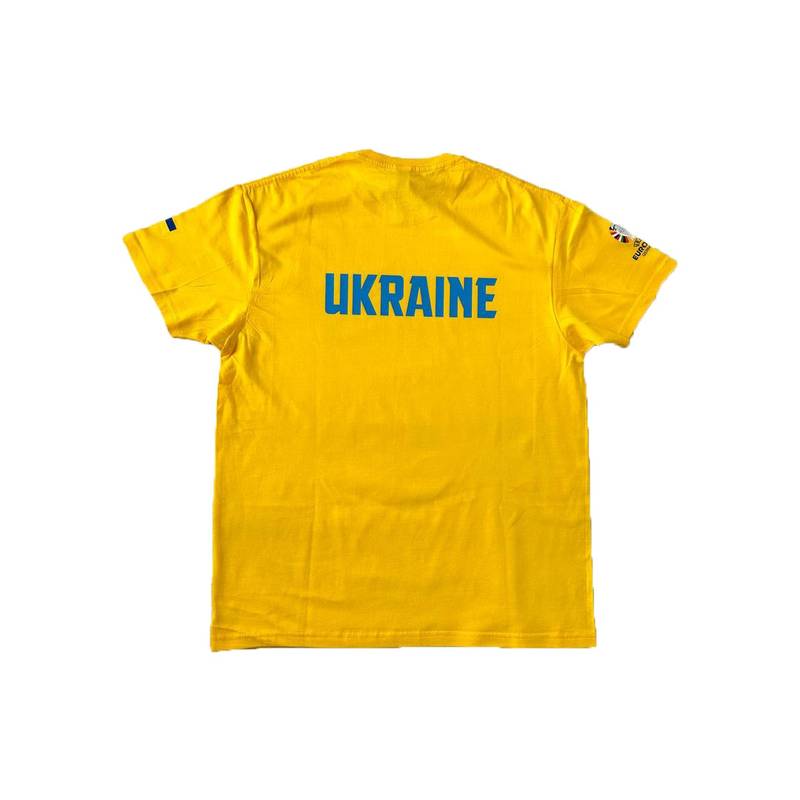 Футболка фанатська Ukraine AFU EURO 2024 жовта PREMIUM  AFU-TSRA190-SY, рис. 1