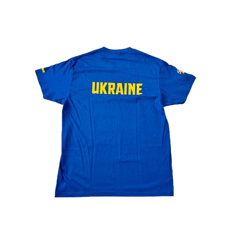 Футболка фанатская Ukraine AFU EURO 2024 синяя PREMIUM AFU-TSRA190-RB, рис. 1