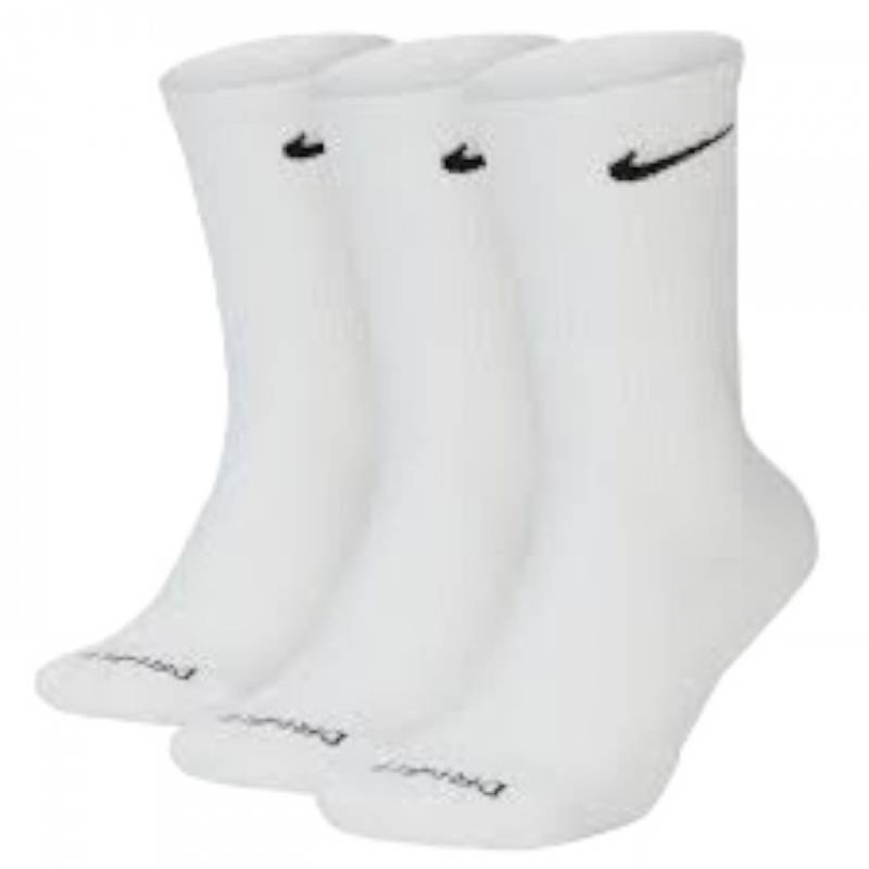 Носки Nike U NK EVERYDAY PLUS CUSH CREW белые (3 пары) SX6888-100, рис. 0