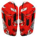 Щитки футбольные SPORTS FB-9722-R красный, прев. 0