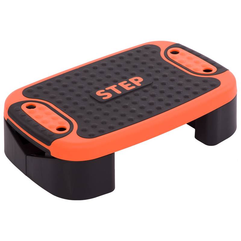 Степ-платформа 4 IN 1 Zelart 53x36x14см чорний-помаранчевий FI-3996 , рис. 0