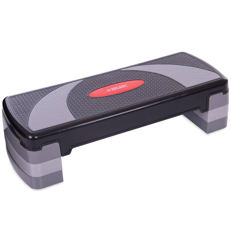 Степ-платформа Zelart 78x29x10+5+5см черно-серый FI-6292, рис. 0