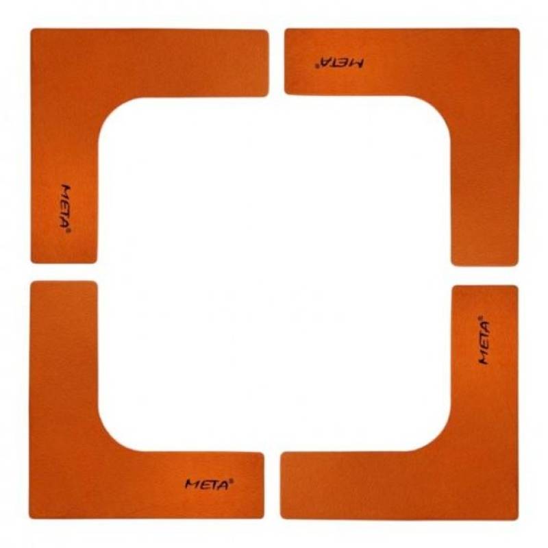 Набір плоских фішок Meta Flat Set of 4 помаранчевий 25х25 см 4004000101, рис. 0