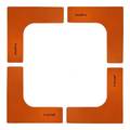 Набір плоских фішок Meta Flat Set of 4 помаранчевий 25х25 см 4004000101, прев. 0