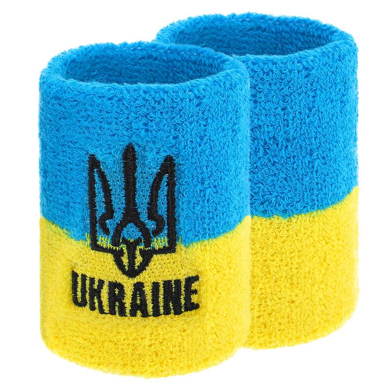 Напульсник спортивний махровий UKRAINE BC-9282-YBL 1шт, рис. 0