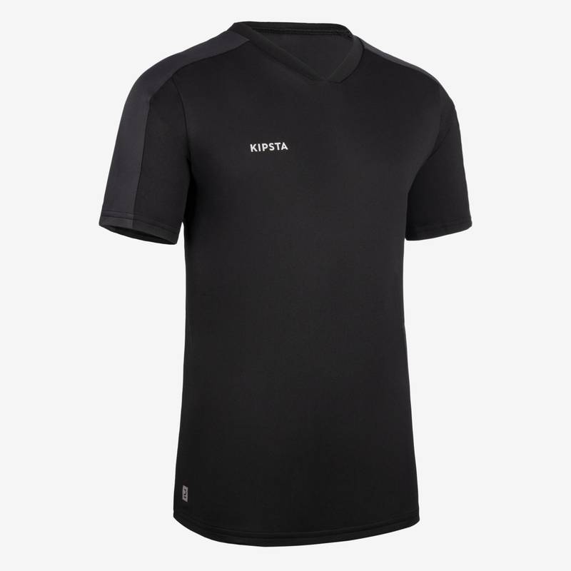 Дитяча футболка з короткими рукавами KIPSTA ESSENTIEL чорна 8817149, рис. 0