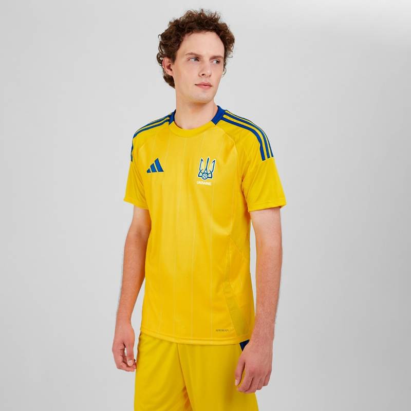 Футболка збірної України по футболу Adidas UKRAINE сезон 24/25 IK2251 (жовта), рис. 0