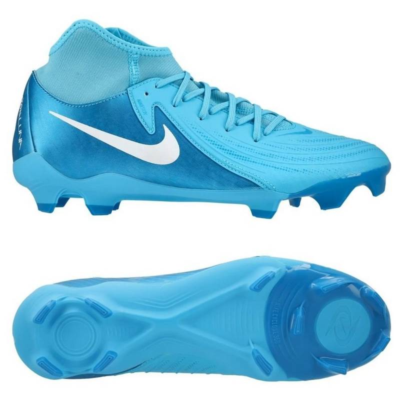 Футбольные бутсы Nike PHANTOM LUNA II ACADEMY FG/MG голубые FD6725-400, рис. 0
