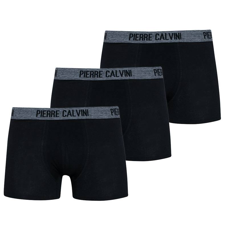 Мужские боксерские шорты PIERRE CALVINI Hipster Pack из 3 черных 6130-B-4, рис. 0