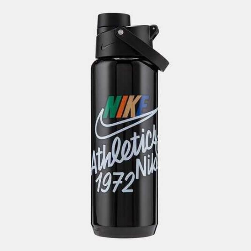 Пляшка для води Nike TR RENEW RECHARGE CHUG BOTTLE 24 OZ 709 мл чорна N.100.7637.088.24, рис. 0