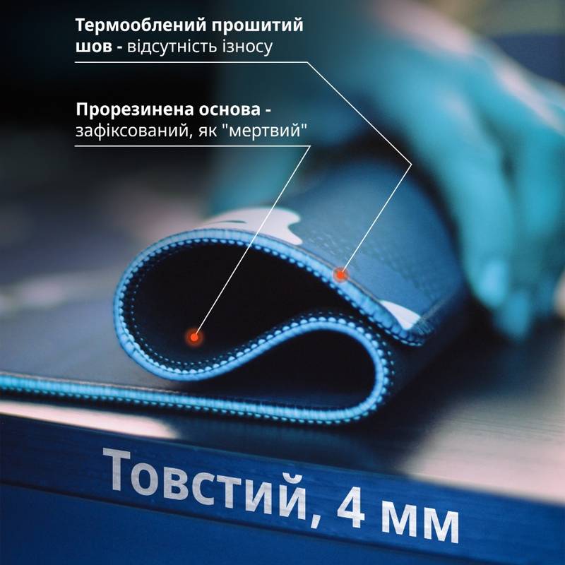Игровой коврик для мыши 900x400x4мм Hikari Blue | Водостойкая геймерская поверхность Selerity mp01hk, рис. 2