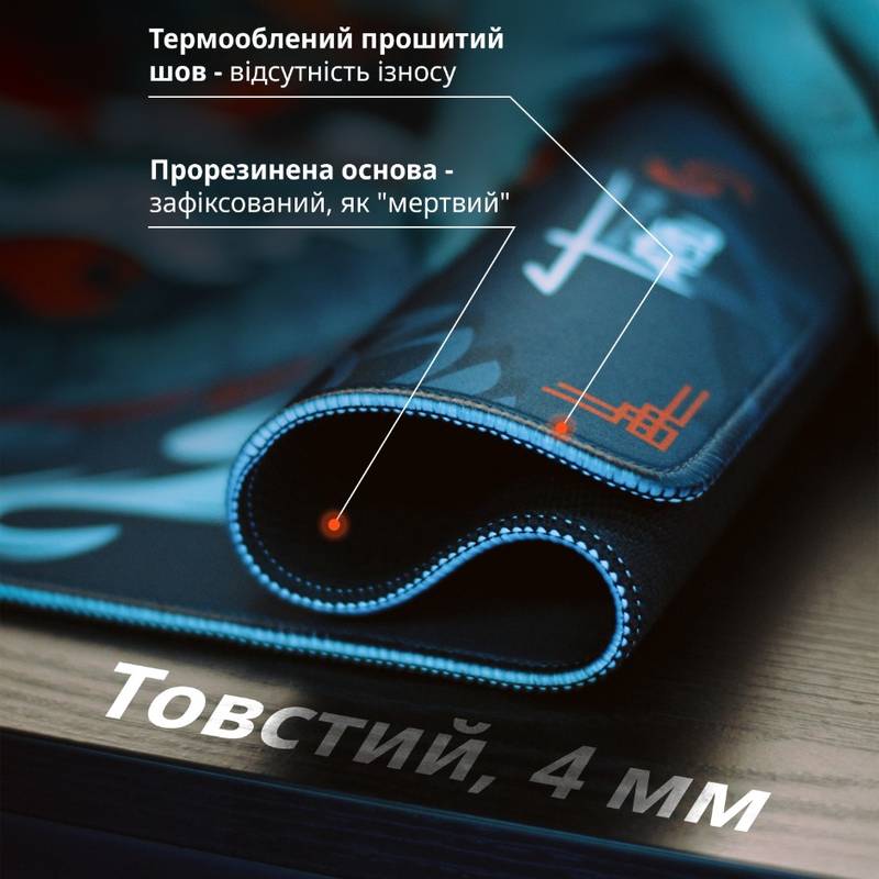 Игровой коврик для мыши 900x400x4мм Tatsu Dragon | Водостойкая геймерская поверхность Selerity mp01td, рис. 2