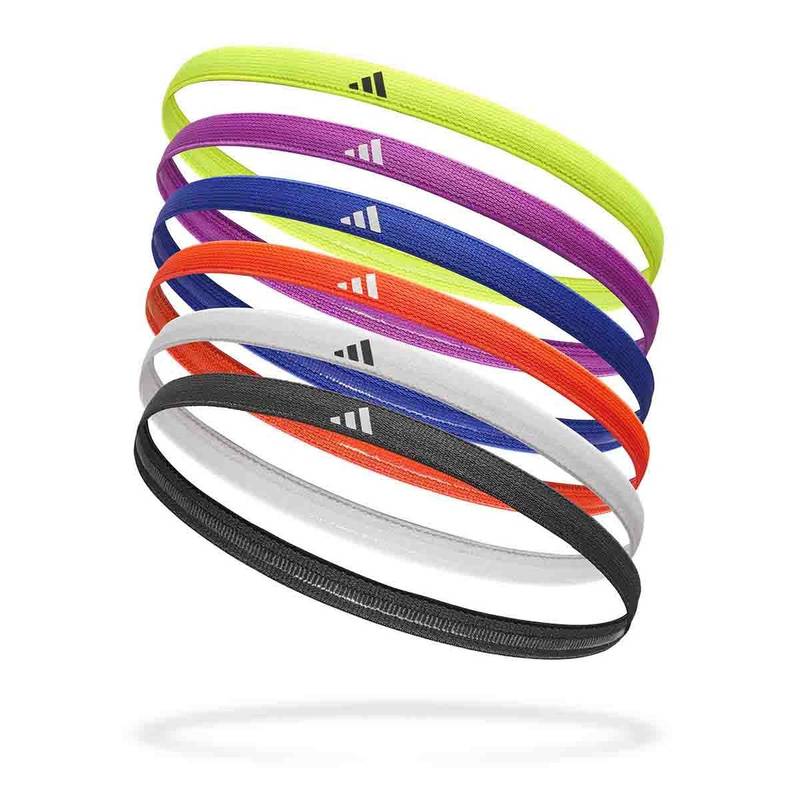 Повязки на голову Adidas HAIRBANDS 6PK разноцветные (6 штук) ADAC-16180, рис. 0