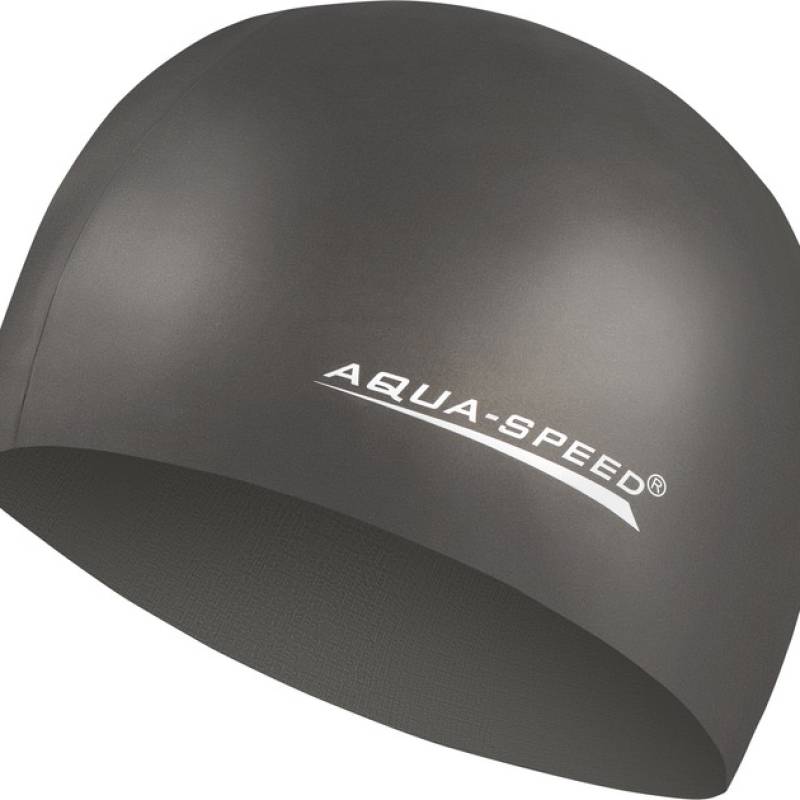 Шапочка для плавания Aqua Speed MEGA черная 100-07 , рис. 0