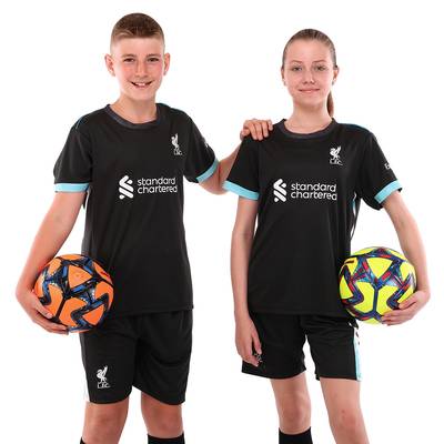 Форма футбольная детская с символикой футбольного клуба LIVERPOOL гостевая 2025 CO-4713