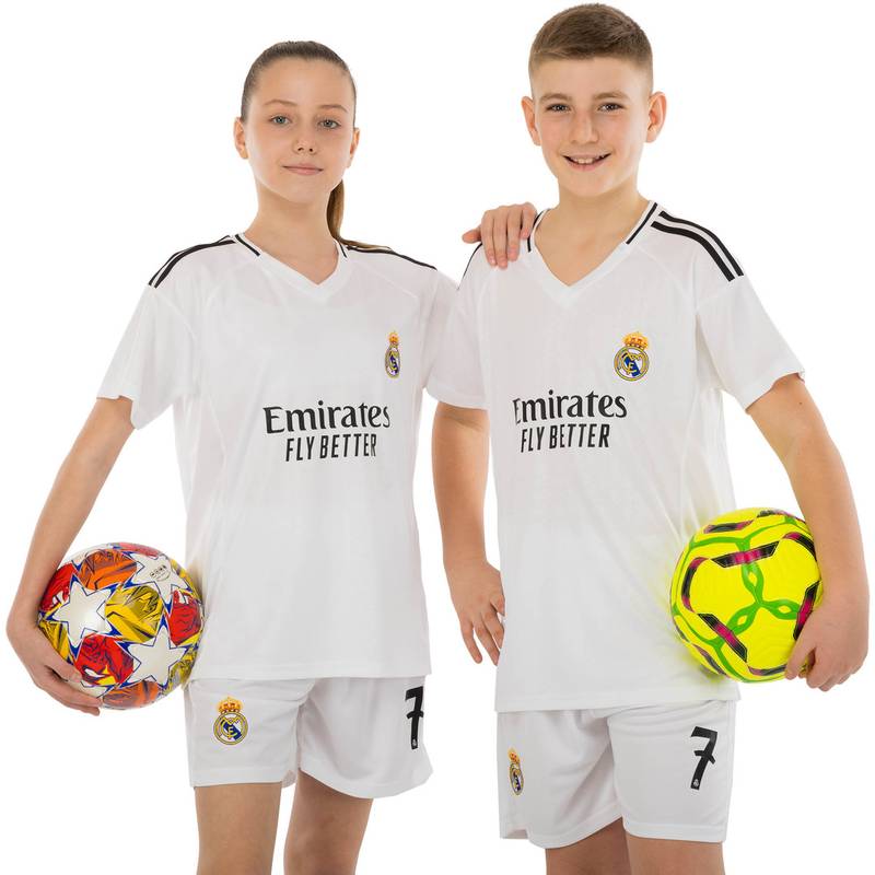 Форма футбольна дитяча із символікою футбольного клубу REAL MADRID VINI JR 7 домашня 2025 CO-4635, рис. 0