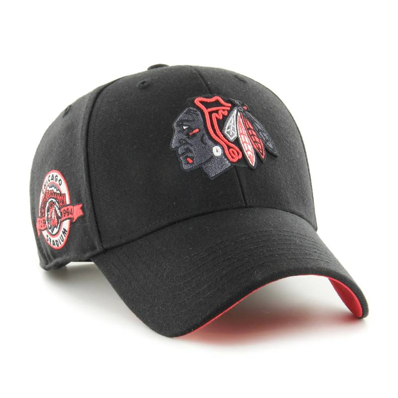 Кепка 47 Brand CHICAGO BLACKHAWKS SURE SHOT чорний, червоний Уні OSFA DT-HVIN-SUMVP04WBP-BK94, рис. 1