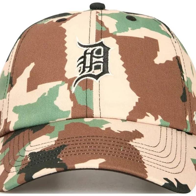 Кепка 47 Brand DETROIT TIGERS DIGITAL STAR бежевий, зелений, коричневий Уні One Size DT-DGTCU09PTS-BW, рис. 1