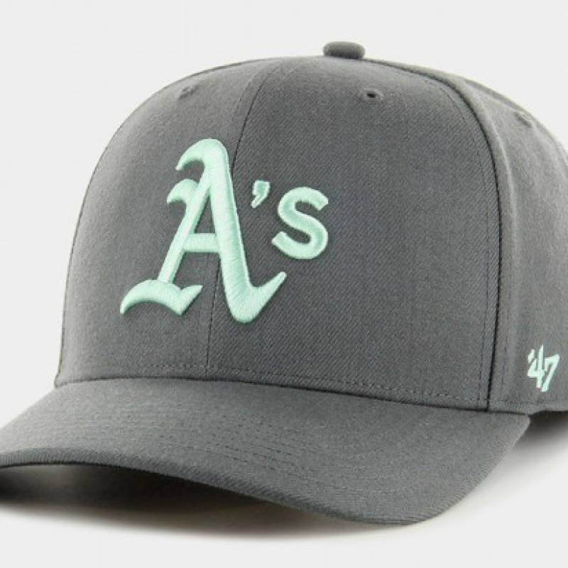 Кепка 47 Brand DP OAKLAND ATHLETICS графіт, бірюзовий Уні OSFA DT-B-CLZOE18WBP-CC, рис. 0
