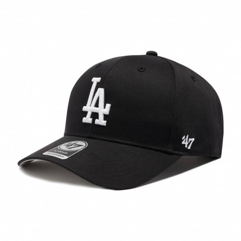 Кепка 47 Brand LOS ANGELES DODGERS RAISED BAS чорний, сірий Уні OSFA DT-B-RAC12CTP-BKA, рис. 0