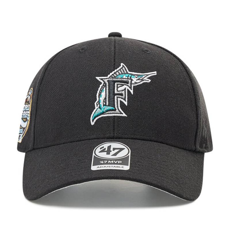 Кепка 47 Brand MIAMI MARLINS чорний, сірий Уні OSFA DT-BCWS-SUMVP28WBP-BK03, рис. 1