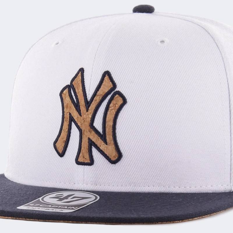 Кепка 47 Brand NEW YORK YANKEES CORKSCREW білий, темно-синій, коричневий Уні OSFA DT-B-CORKS17WBP-WH, рис. 0