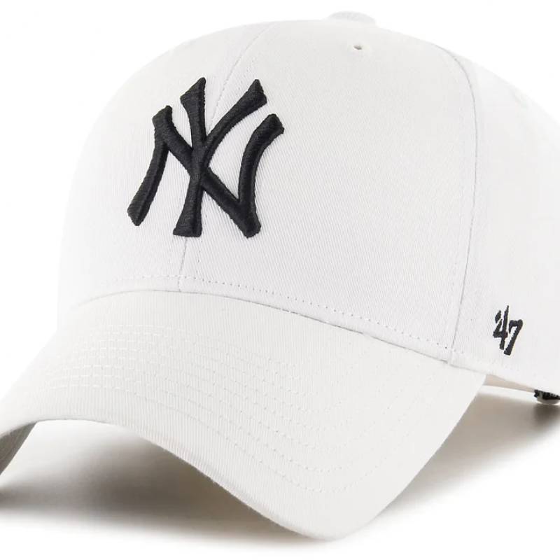 Кепка 47 Brand NEW YORK YANKEES RAISED BASIC білий Уні OSFA DT-B-RAC17CTP-WH, рис. 0