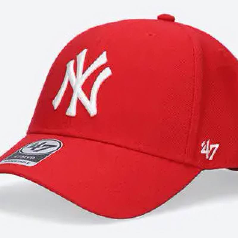 Кепка MVP 47 Brand YANKEES, YANKEES червоний, сірий Уні OSFA DT-B-MVP17WBV-RD, рис. 0