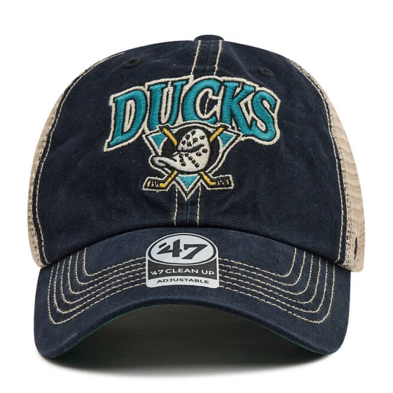 Кепка-тракер 47 Brand ANAHEIM DUCKS TUSCALOOSA чорний, бежевий Уні OSFA DT-H-TSCLA25LAP-VBC, рис. 1