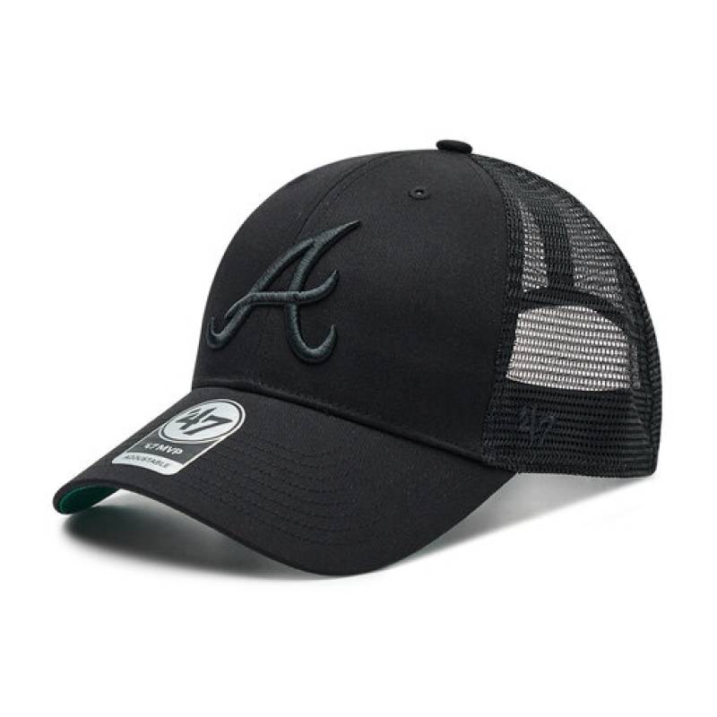 Кепка-тракер 47 Brand BATTER MAN LOGO BASE RUNNER чорний, сірий Уні OSFA DT-MLB-BRNMS01CTP-BK, рис. 0