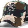 Кепка-тракер 47 Brand DETROIT TIGERS DIGITAL STAR чорний, зелений, коричневий Уні One Size DT-DGTSO09PTP-BW, прев. 0
