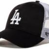 Кепка-тракер 47 Brand LA DODGERS BRANSON MESH чорний, білий Уні One Size DT-B-BRANS12CTP-BKC, прев. 0
