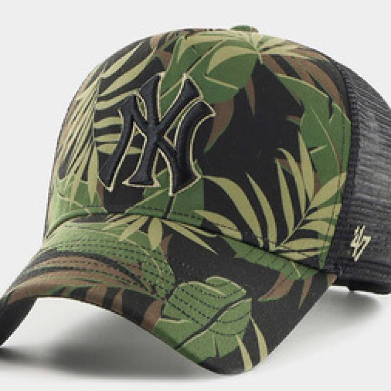 Кепка-тракер 47 Brand MLB NEW YORK YANKEES TROPIC чорний, коричневий, зелений Уні OSFA DT-TPCDT17PTP-BW, рис. 0