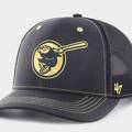 Кепка-тракер 47 Brand MLB SAN DIEGO PADRES XRAY чорний, жовтий Уні OSFA DT-XRAYD21BBP-BK, прев. 0