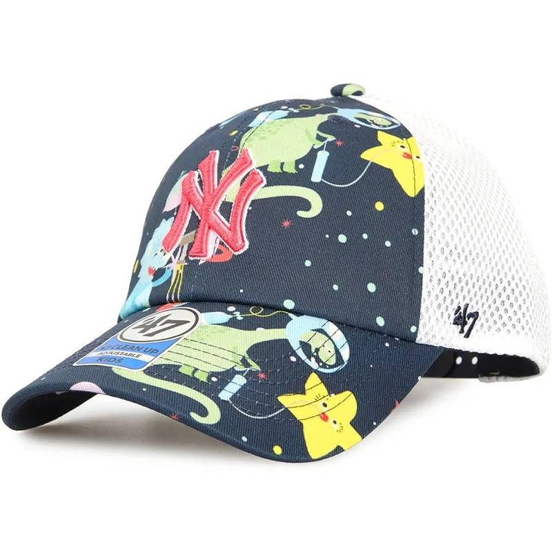Кепка-тракер 47 Brand NEW YORK YANKEES SPACE DINO синій, білий Діт One Size DT-SDINO17GWS-NY_JR, рис. 0