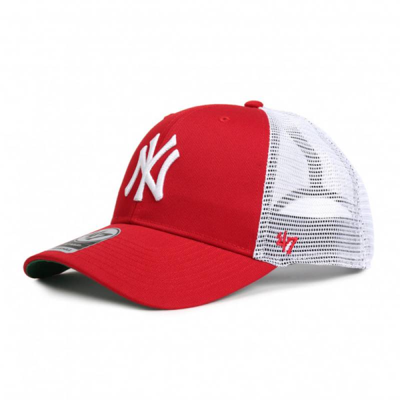 Кепка-тракер 47 Brand NEW YORK YANKEES червоний, білий, зелений Уні OSFA DT-B-BRANS17CTP-RD, рис. 0