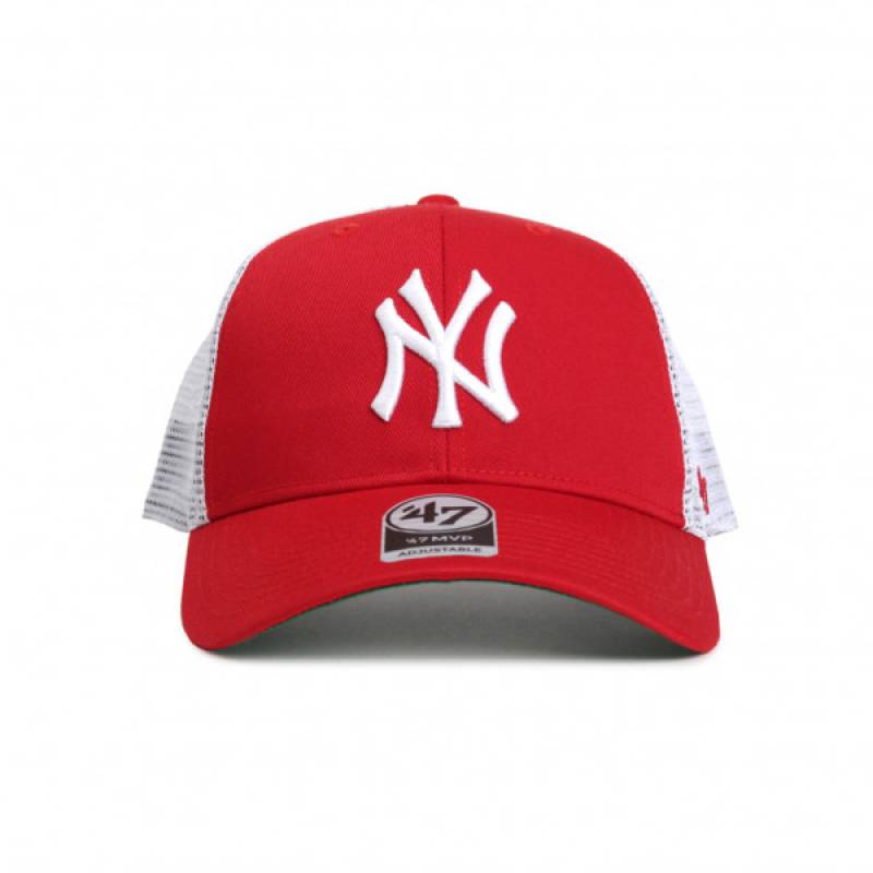 Кепка-тракер 47 Brand NEW YORK YANKEES червоний, білий, зелений Уні OSFA DT-B-BRANS17CTP-RD, рис. 2