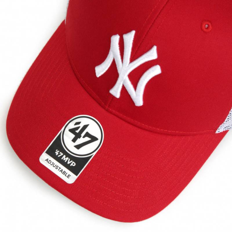 Кепка-тракер 47 Brand NEW YORK YANKEES червоний, білий, зелений Уні OSFA DT-B-BRANS17CTP-RD, рис. 3