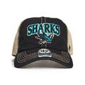 Кепка-тракер 47 Brand SAN JOSE SHARKS чорний, пісочний, зелений Уні OSFA DT-H-TSCLA22LAP-VB, прев. 2