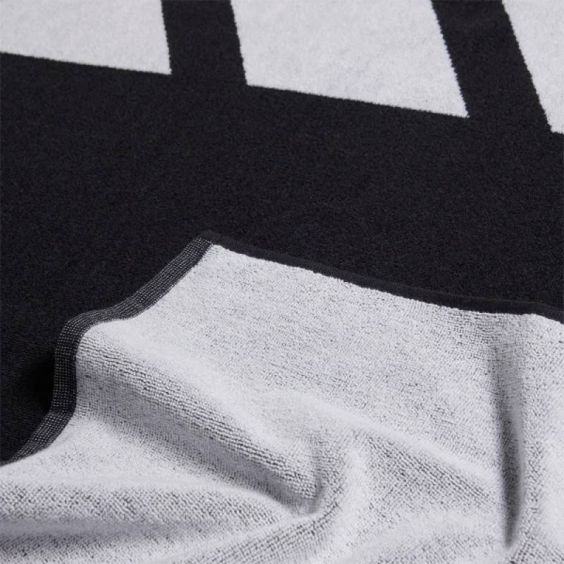 Рушник Adidas 3BAR TOWEL LARG чорний, білий Уні 70x140 см DT-IU1289, рис. 1
