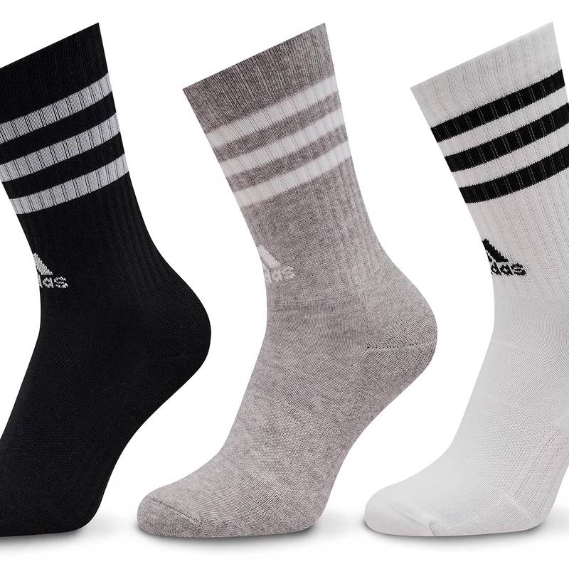 Шкарпетки Adidas 3S C SPW CRW 3P білий, сірий, чорний Уні L (43-45) DT-IC1323 (3 пари), рис. 0