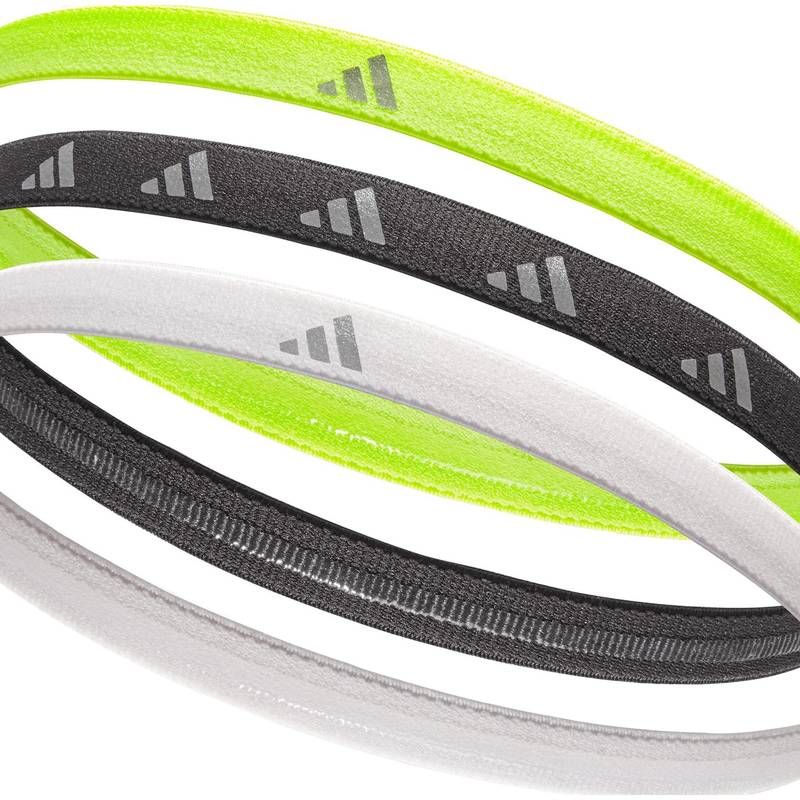 Пов'язки на голову Adidas Hairbands 3pk білий, чорний, зелений Уні One Size DT-ADAC-16197, рис. 0