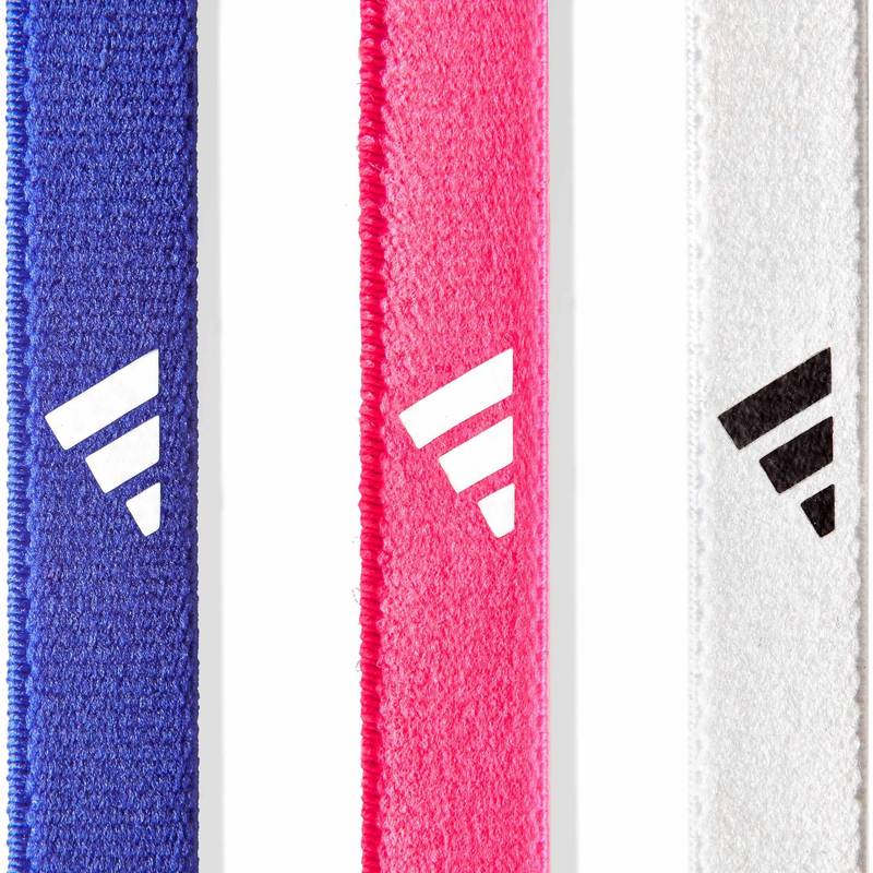 Пов'язки на голову Adidas Hairbands 3pk рожевий, синій, білий DT-ADAC-16199, рис. 1
