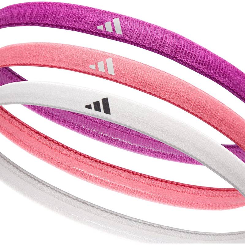 Пов'язки на голову Adidas Hairbands 3pk рожевий, фіолетовий, білий DT-ADAC-16198, рис. 0