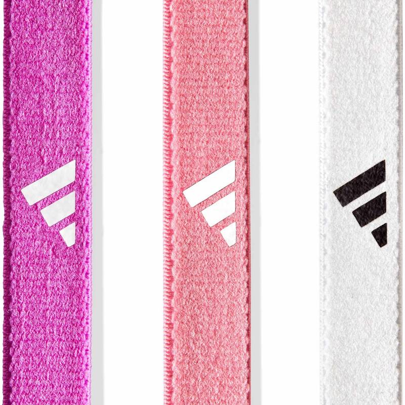 Пов'язки на голову Adidas Hairbands 3pk рожевий, фіолетовий, білий DT-ADAC-16198, рис. 1